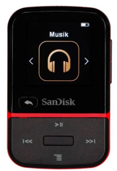 SanDisk Clip Sport Go New - MP3-Player 16GB - Rot