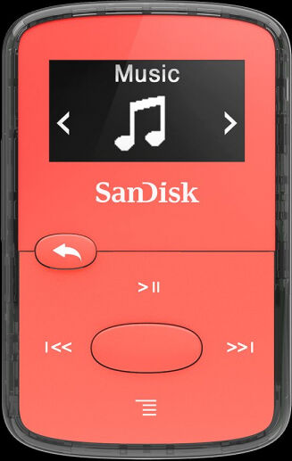 SanDisk Clip JAM (New-Version) - MP3-Player 8GB - Rot