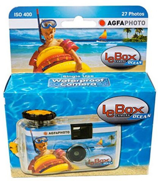 AgfaPhoto LeBox Ocean 400 - Einwegkamera für 27 Aufnahmen