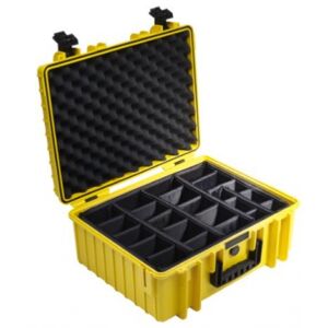 B&W International Outdoor Case Typ 6000 mit Einteilung - Gelb