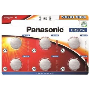 Panasonic Pana Lithium Knopfzelle CR-2016EL/6B 6er / 6 Stück, CR2016 - Thema: Batterie