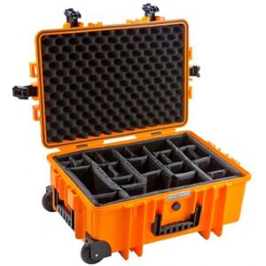 B&W Outdoor Case 6700 inkl. divider system orange