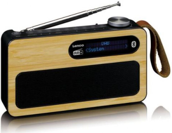 Lenco PDR-040 - Portables DAB+ Radio - Bambus schwarz