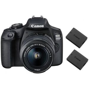 Canon EOS 2000D Kit 18-55 plus 2 Akkus LP-E10