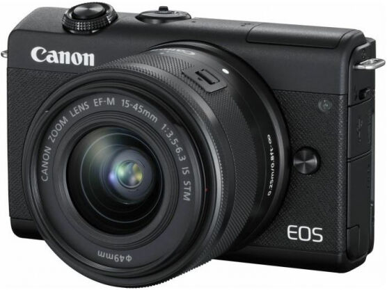 Canon EOS M200 Kit schwarz + EF-M 15-45 IS STM