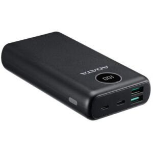 A-Data P20000QCD - PowerBank 20000mAh / 2x USB-A, 2x USB-C Ausgang - Schwarz