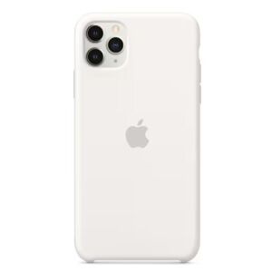 Apple iPhone 11 Pro Max Silicon Case wh MWYX2ZM/A White / weiss, iPhone 11 Pro Max