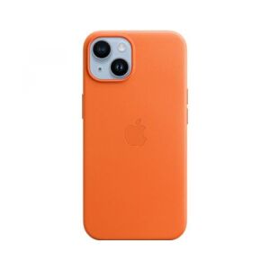 Apple Leder Case iPhone 14 og mit MagSafe - orange