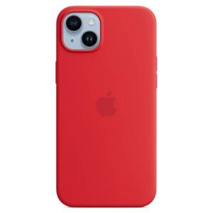 Apple Silikon Case iPhone 14 Plus rd mit MagSafe - rot