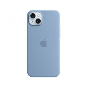Apple Silicone Case mit MagSafe iPhone 15 Plus / inkl. MagSafe, Winter Blue / Thema: Mobiltelefon Back Cover