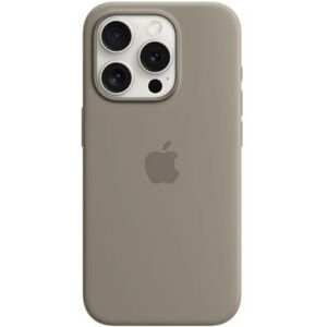 Apple Silikon Case mit MagSafe (braun, iPhone 15 Pro)