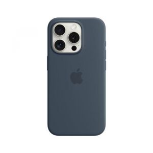 Apple Silikon Case mit MagSafe (dunkelblau, iPhone 15 Pro)