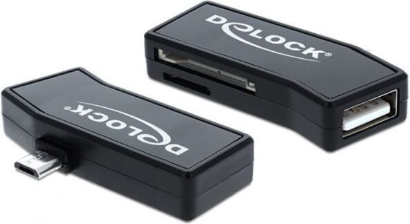 DeLock 62700 - Micro USB OTG Card Reader + 1 x USB Port