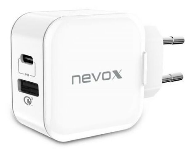 Nevox USB PD Type C + QC3.0 Ladegerät - Weiss