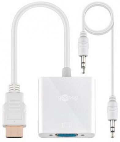 goobay 51758 - HDMI > VGA Adapter + 3,5mm Stereo