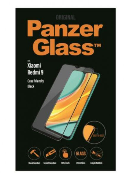 PanzerGlass Displayschutz Case Friendly zu Xiaomi Redmi 9