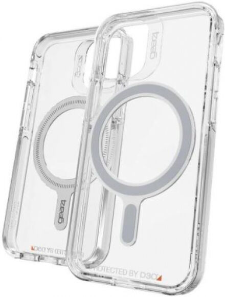 Gear4 D3O Snap Case Crystal Palace Clear Back Cover - zu iPhone 12 mini, MagSafe kompatibel