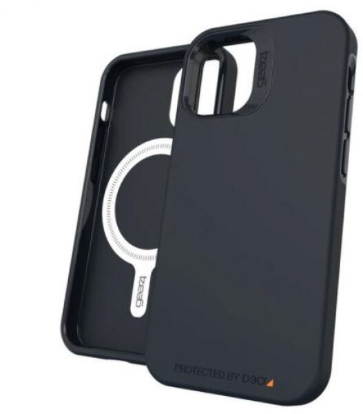 Gear4 D3O Snap Case Rio Black Back Cover - zu iPhone 12 mini, MagSafe kompatibel