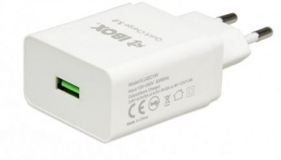 iBox QC-1 - USB-Wandladegerät - 1 x USB-A - Weiss