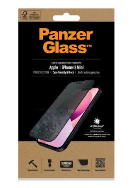 Panzerglass Displayschutz CF AB Privacy zu iPhone 13 Mini