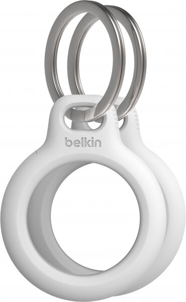 Belkin - Secure Holder for Apple AirTag with Keyring 2-Pack - white