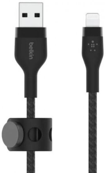 Belkin Boost Charge Pro Flex USB A - Lightning Kabel Schwarz - 3m