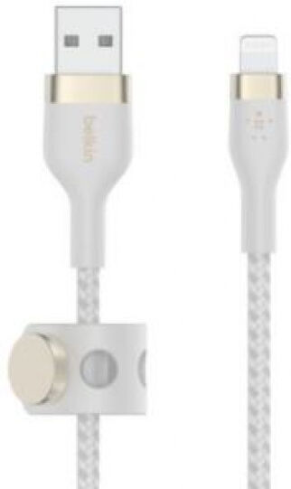 Belkin Boost Charge Pro Flex USB A - Lightning Kabel Weiss - 3m