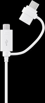 Samsung - Combo Cable USB-C/microUSB white