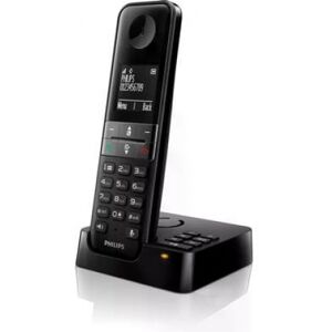 Philips Schnurlostelefon D4751B Schwarz / mit Anrufbeantworter 30min / Thema: Analoge DECT-Telefone