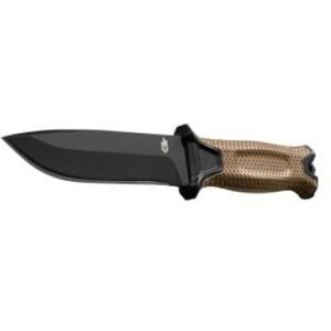 Gerber Survival Knife StrongArm glatte Klinge / Braun, glatte Klinge / Thema: Survival Knives