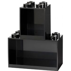 Room Copenhagen LEGO Brick Shelf 4+8 Set black 41171733