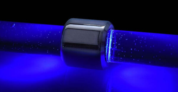 Alphacool Aurora HardTube LED Ring 13mm Chrome - Blau