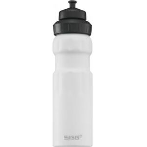 Sigg Trinkflasche alu WMB mit Weithalsöffnung Sports Weiss