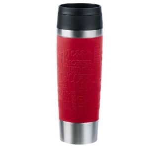 Emsa TRAVEL MUG Classic Grande Thermobecher (dunkelrot/edelstahl, 0,5 Liter) /