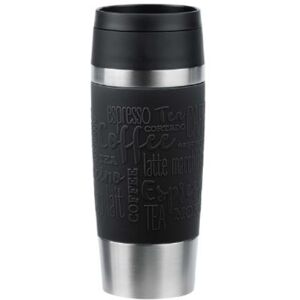 Emsa TRAVEL MUG Classic Thermobecher (schwarz/edelstahl, 0,36 Liter) /