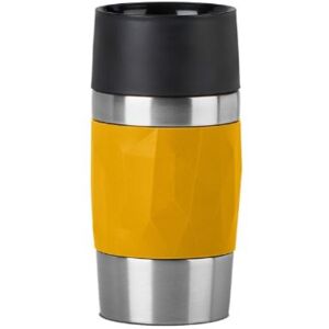 Emsa TRAVEL MUG Compact Thermobecher (gelb/edelstahl, 0,3 Liter, Drehverschluss) /