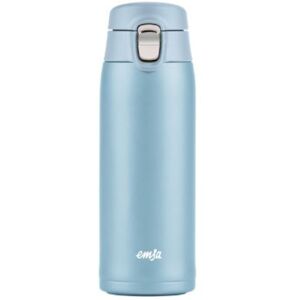 Emsa TRAVEL MUG light Thermobecher (hellblau, 0,4 Liter, Flip-Deckel) /