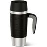 Emsa Travel Mug Handle Isolierbecher bk 0,36 L / schwarz/edelstahl, mit Henkel und QUICK PREss Verschluss