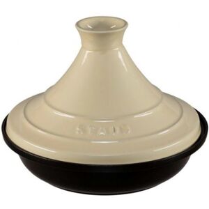 Staub Tajine aus Gusseisen 28cm rund - Cream