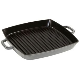 Staub Grillpfanne induktion quadratisch 33cm Graphit-grau