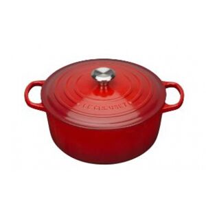 Le Creuset Bräter Signature rund, 26cm, Kirschrot