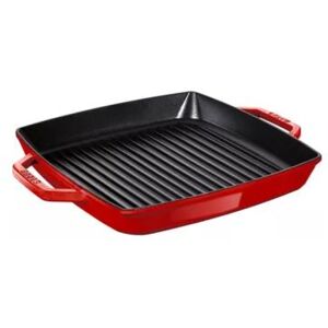 Staub Grillpfanne induktion quadratisch 33cm rot