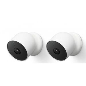 Google Nest Cam - Outdoor oder Indoor mit Akku, 2er Set