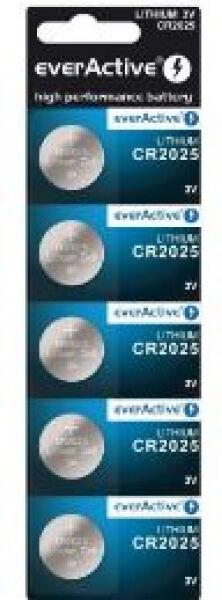 Divers EverActive CR2025 Batterie / 3V - 4er Pack