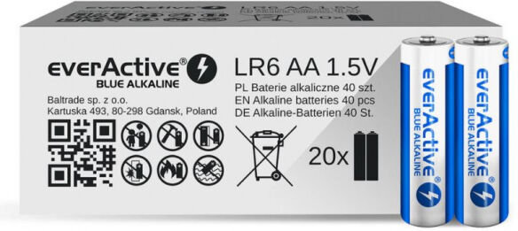 Divers EverActive Batterien - AA/LR6 1.5V / 2700 mAh - 40er Pack