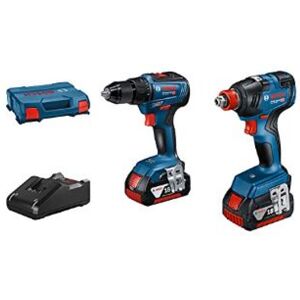 Bosch GDX 18V-200 + GSR 18V-55 - Combo Kit / Akku-Drehschlagschrauber + Akku-Schrauber