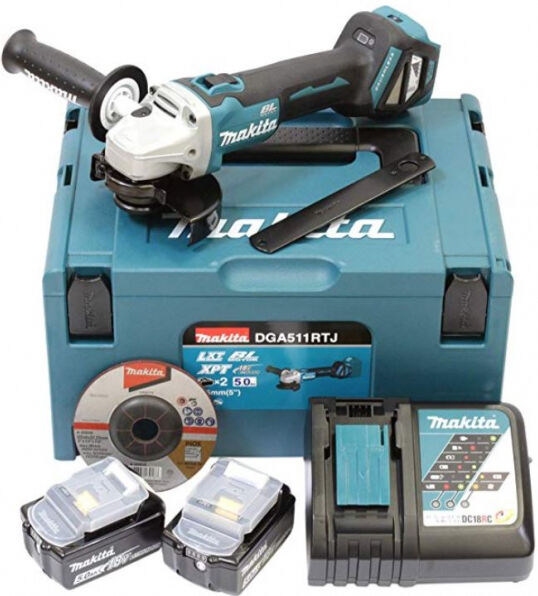 Makita DGA511RTJ - Akku-Winkelschleifer 18V