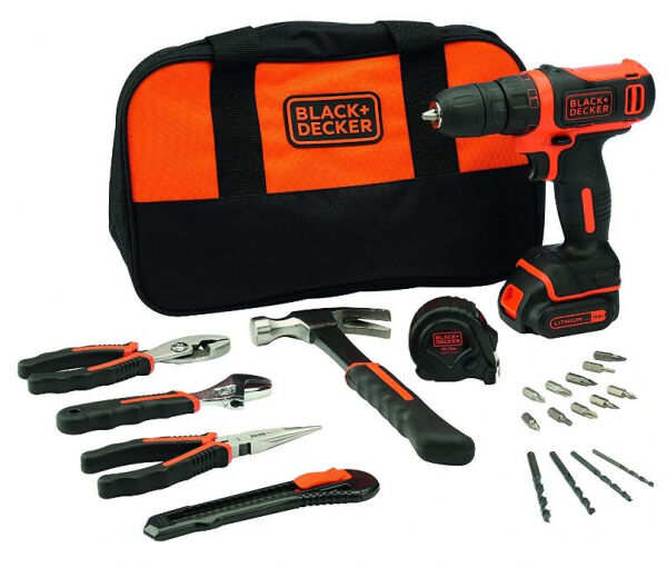 Black & Decker BDCDD12HTSA - Akku-Bohrschrauber 10,8Volt