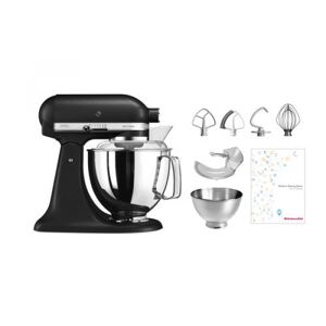 KitchenAid Küchenmaschine KSM200 Schwarz matt / Schüssel: 4.8L Inhalt, robust, stabil / Thema: Küchenmaschine