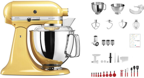 KitchenAid Artisan KSM200 - Küchenmaschine Gelb - Swiss Anniversary Set